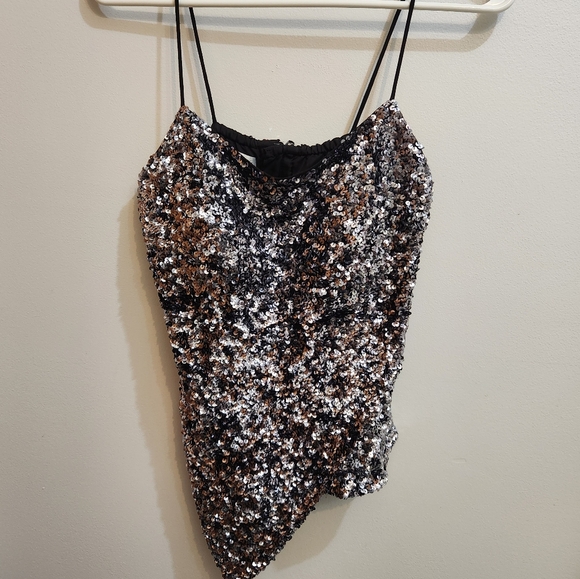 Sean Collection Sequin Top Size Small - Picture 1 of 11